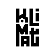 Klimat logo in black block letters