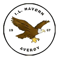 Round club badge with a sea eagle in flight