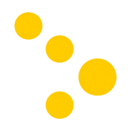 Boulderbar logo of four yellow dots