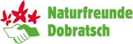 Naturfreunde Dobratsch logo with a handshake and red flowers