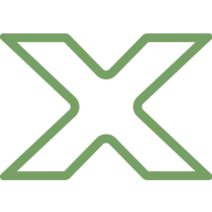 Klimax logo, a green outlined X