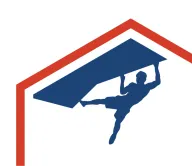 BlocHaus climber-in-a-house logo mark
