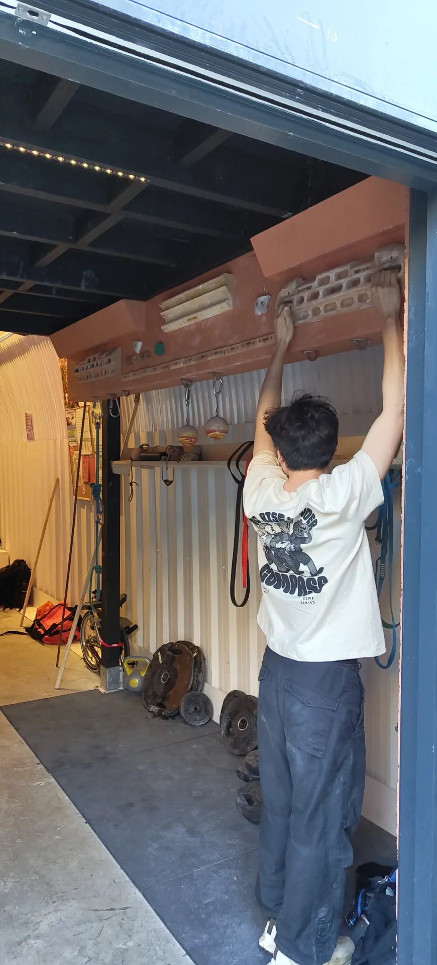Fingerboards in the training area