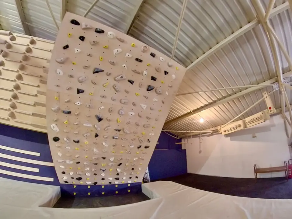 MoonBoard training wall at Boulder Zona