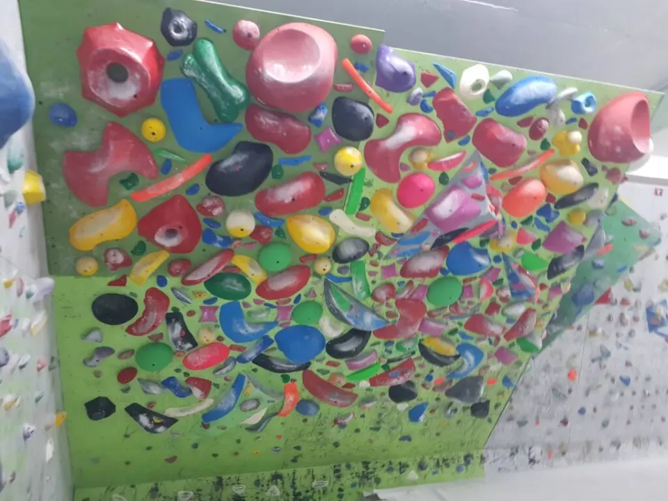 Densely set training wall at Lapis