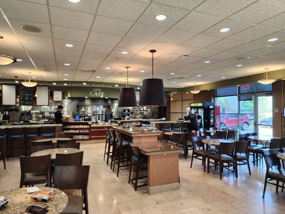 LifeCafe counter and seating
