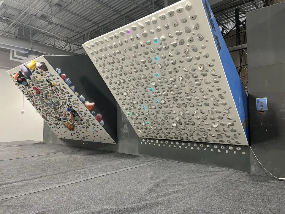 Spray wall next to the training board