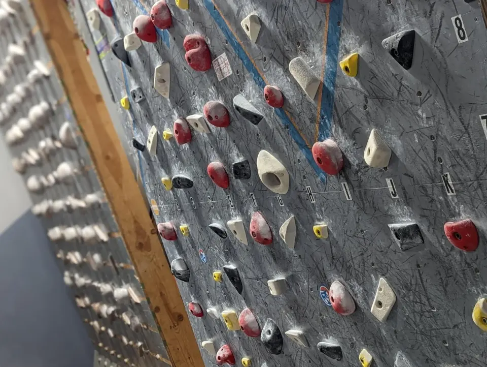 Close-up of holds on one of the system boards