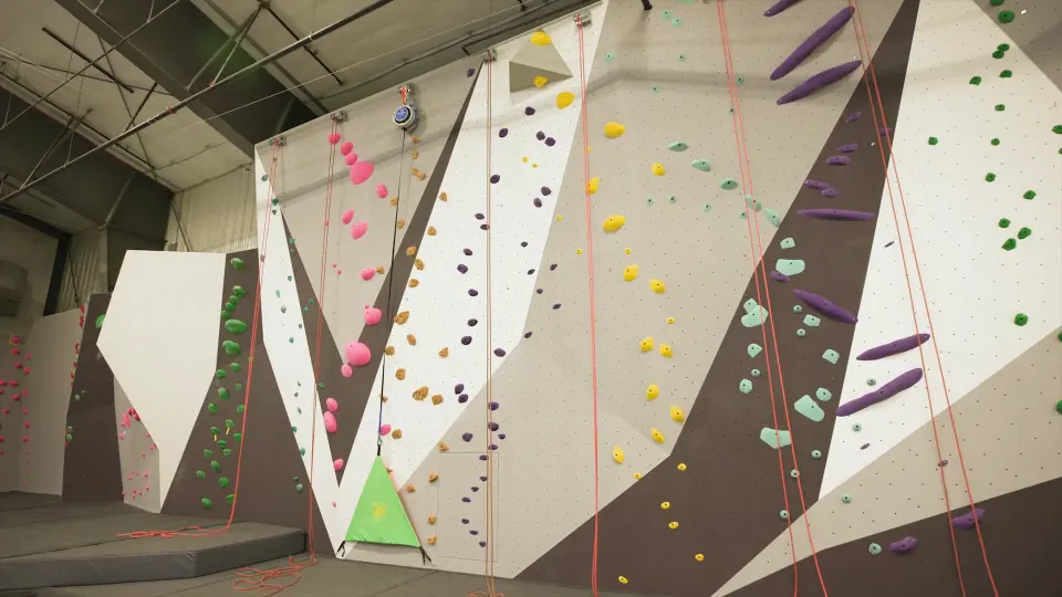 New climbing walls with top ropes and an auto-belay