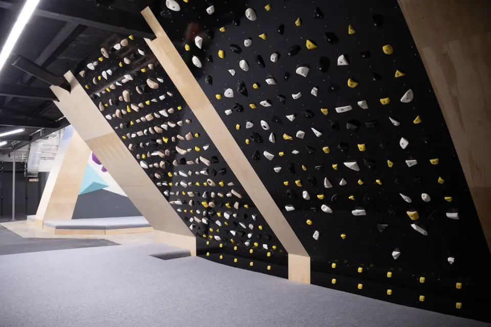 The MoonBoards in the training corner