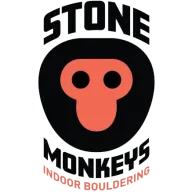 Stone Monkeys Indoor Bouldering logo with a monkey face