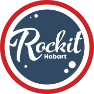 Rockit Hobart round navy and red logo