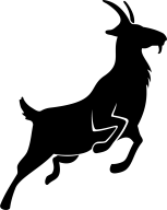 The Crux leaping goat logo